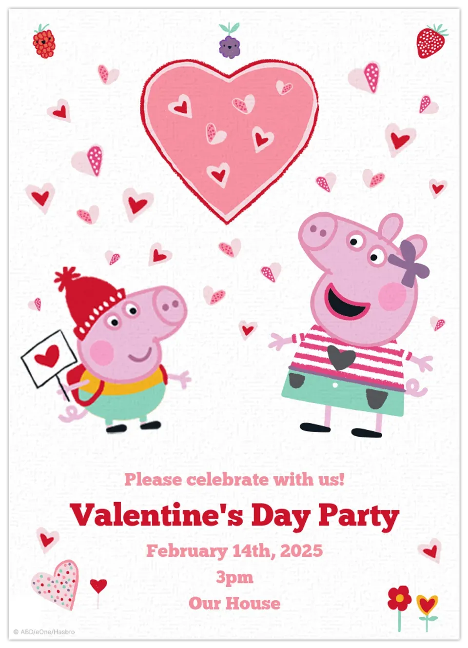 Peppa Pig Love card