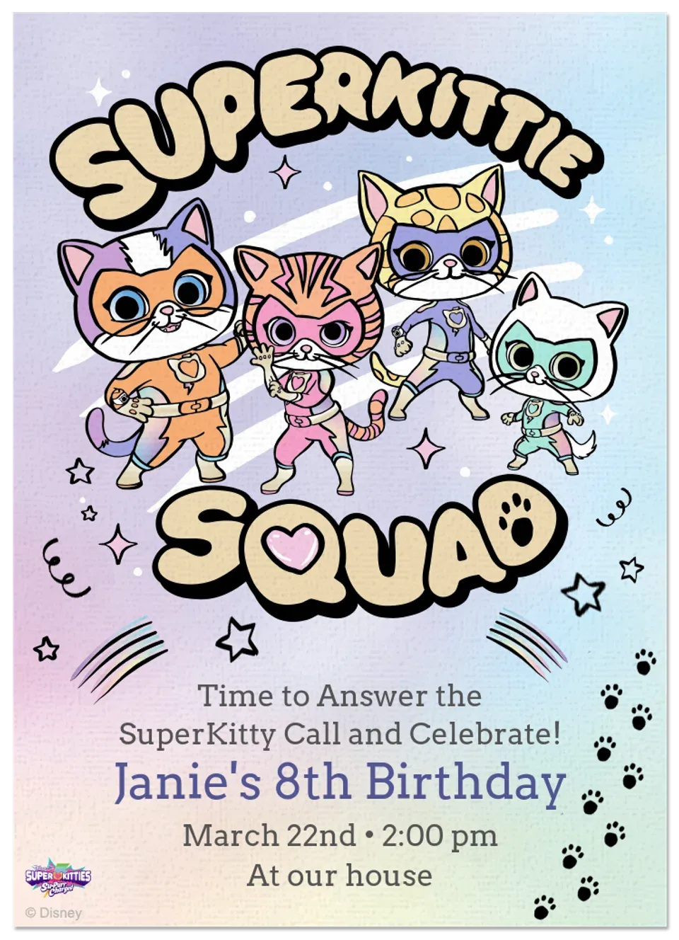 SuperKitties | Party card