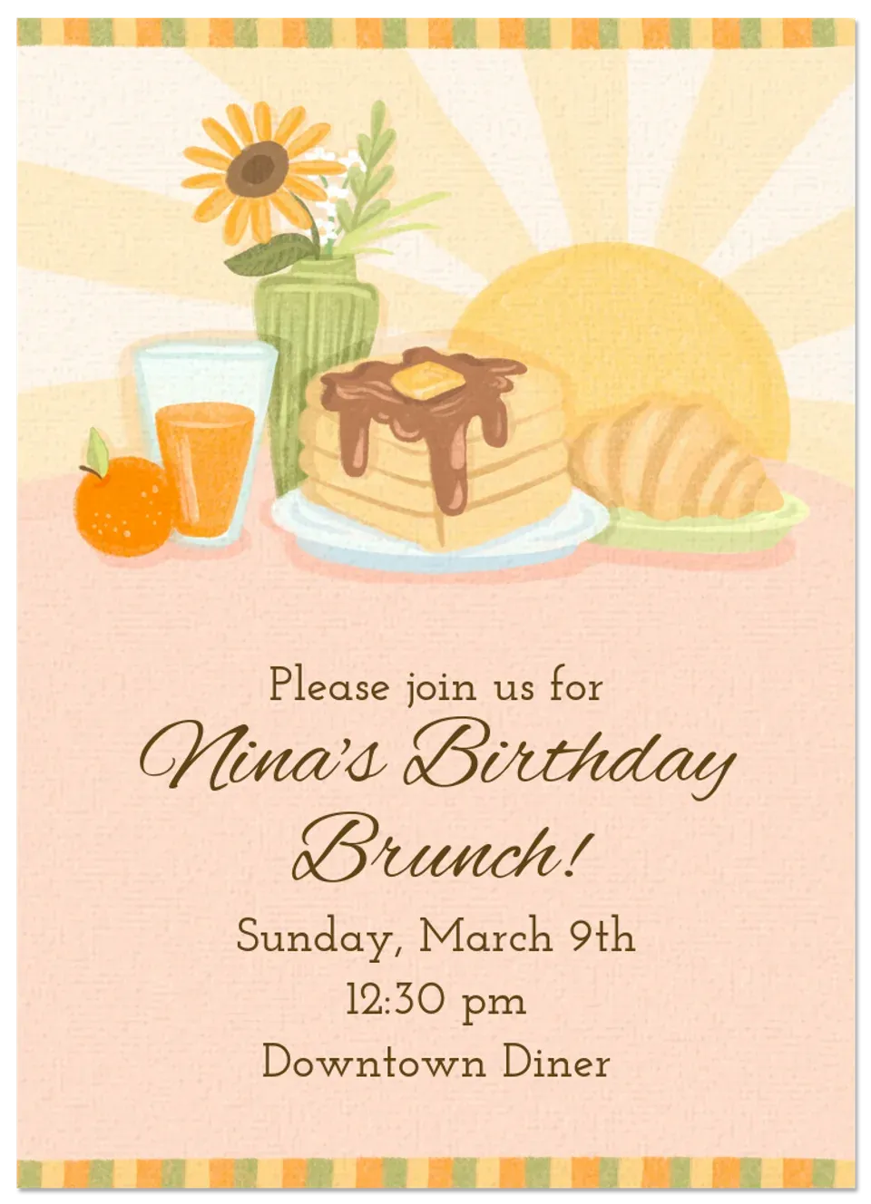 Sunny Brunch card