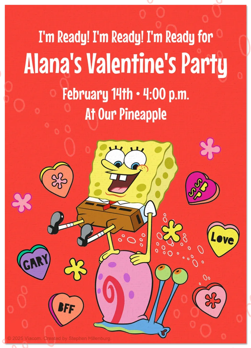 SpongeBob | Valentine card