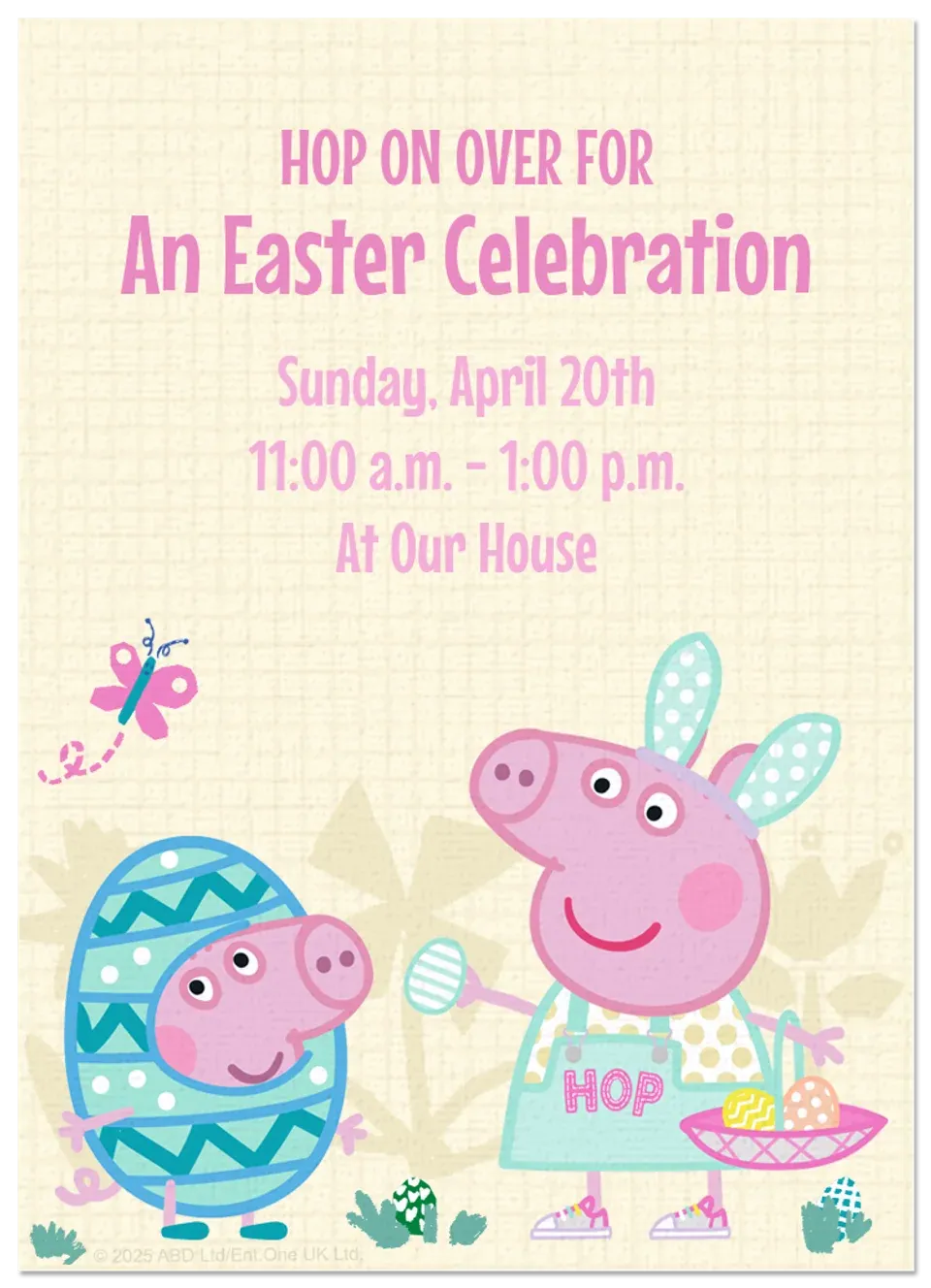 Peppa Pig | Easter Celebration card