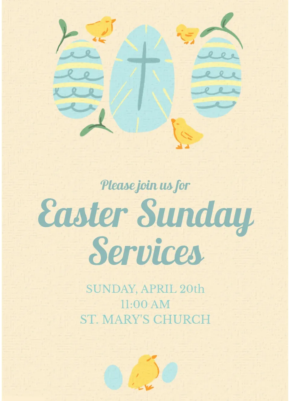 Religious Chicks card