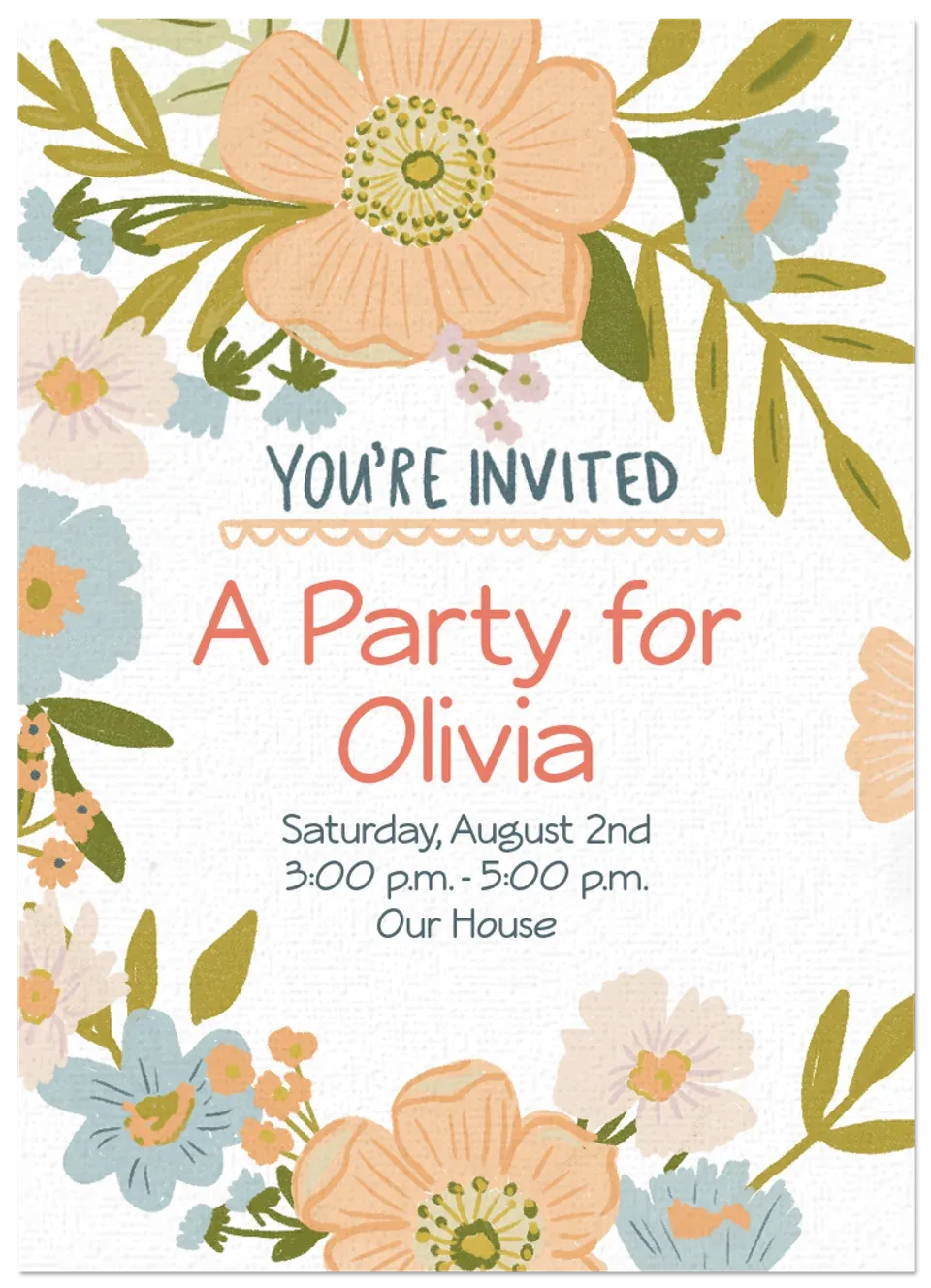 Garden Party Birthday card