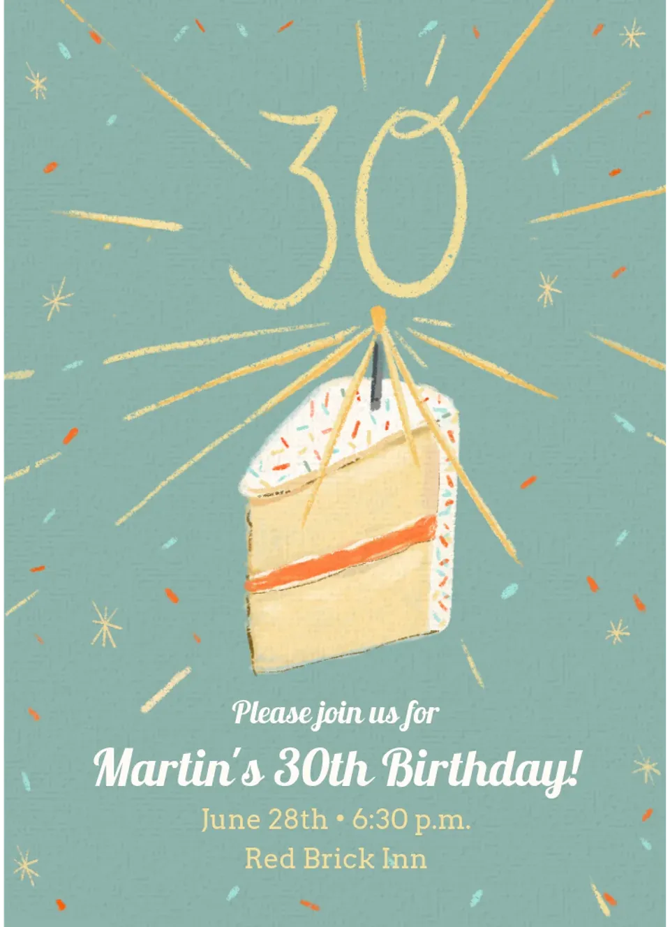 Milestone Birthday Candle 30 card