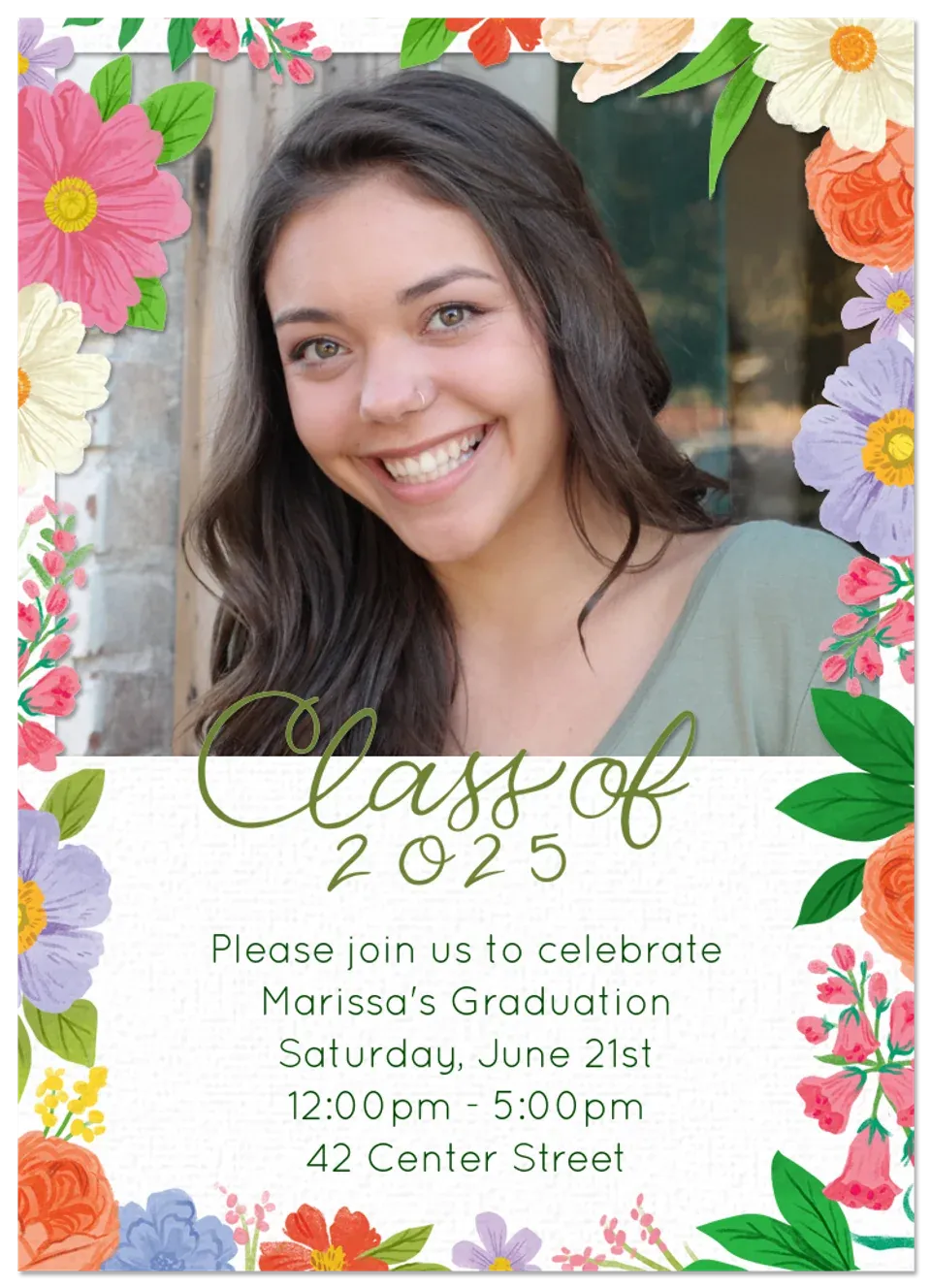 Photo Grad Garland card