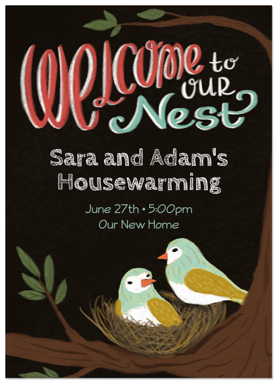 Welcome To Our Nest card