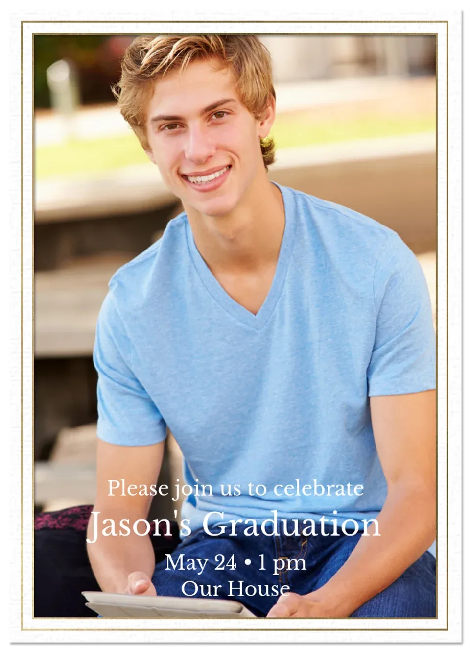 Photo Frame White card