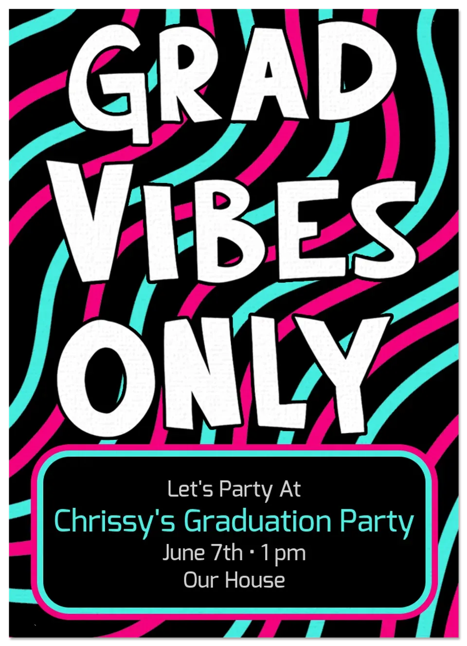 Grad Vibes Only card