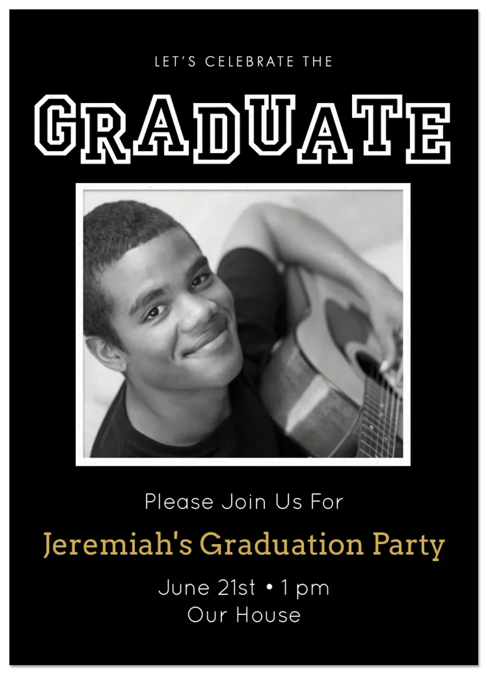 Letter Jacket Grad Dark card