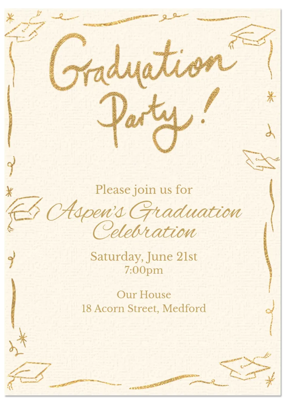 Grad Inky Doodle card