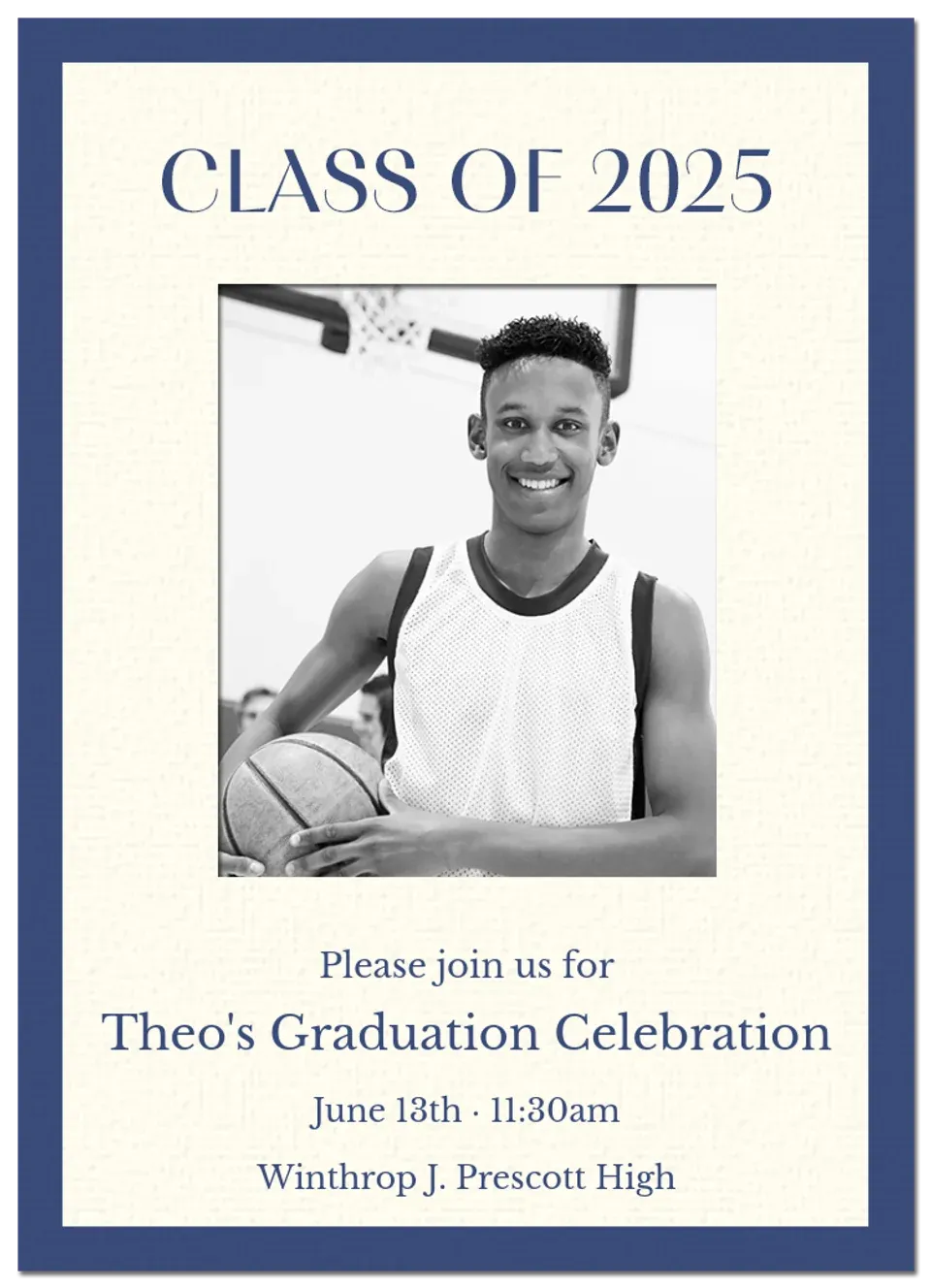 School Colors | Blues card