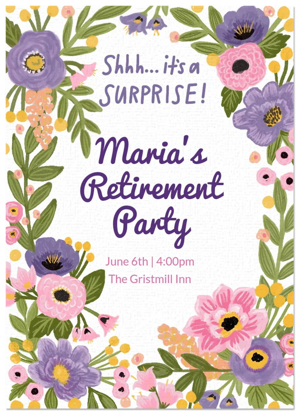 Floral Surprise card