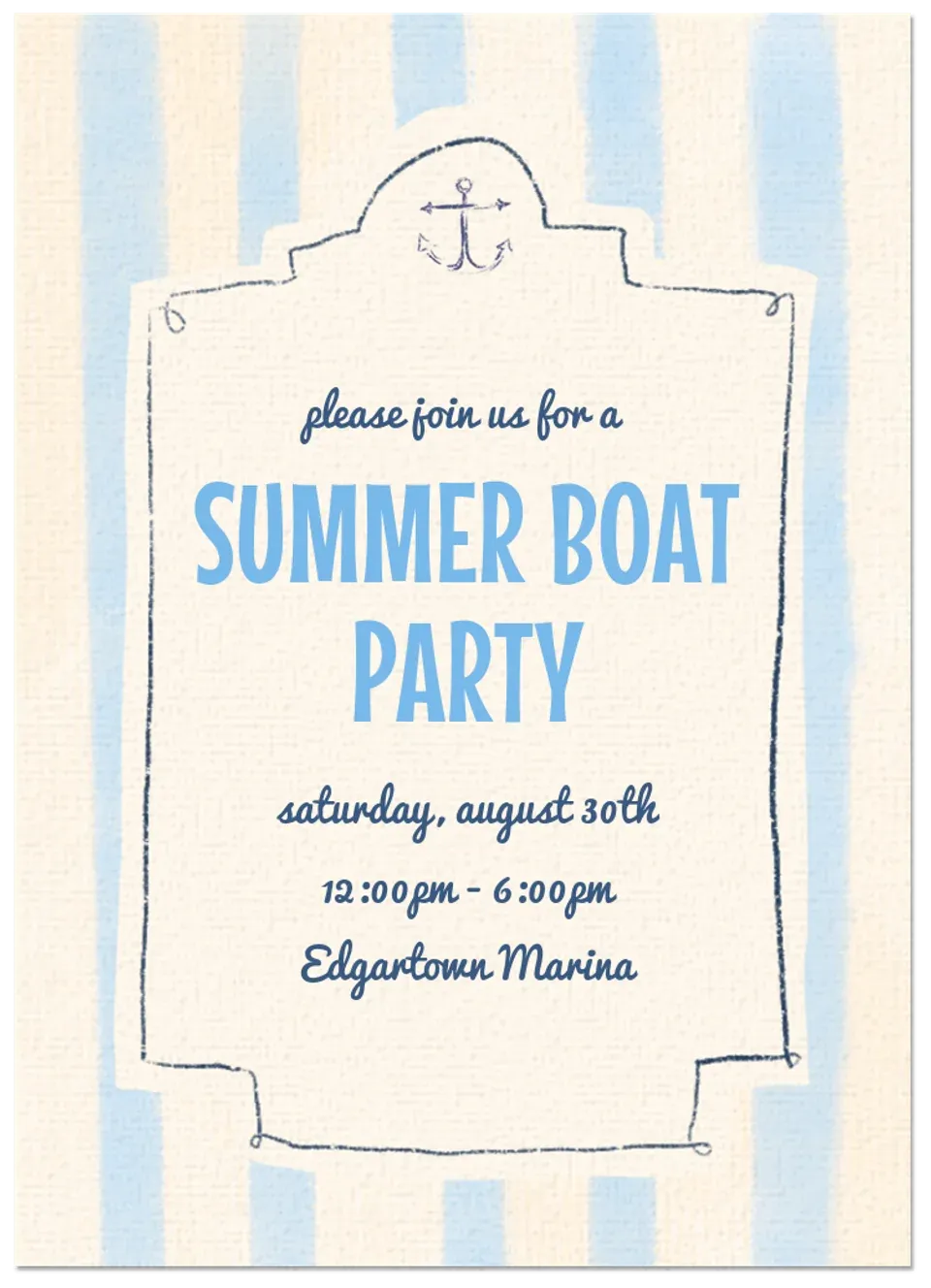 Upscale Boat Party card