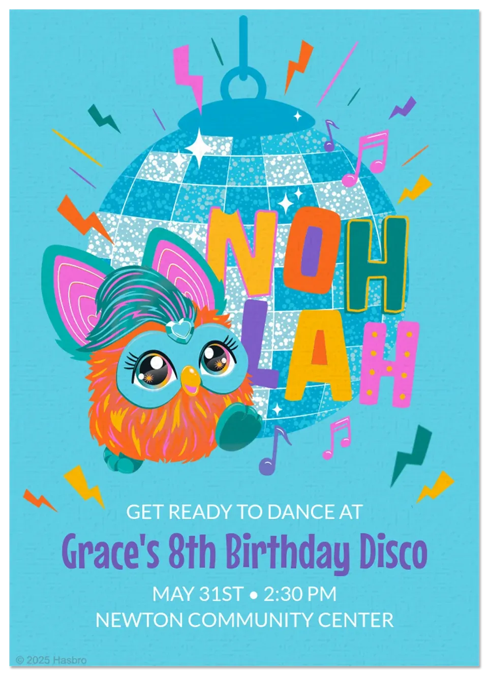 Furby | Dance Party card