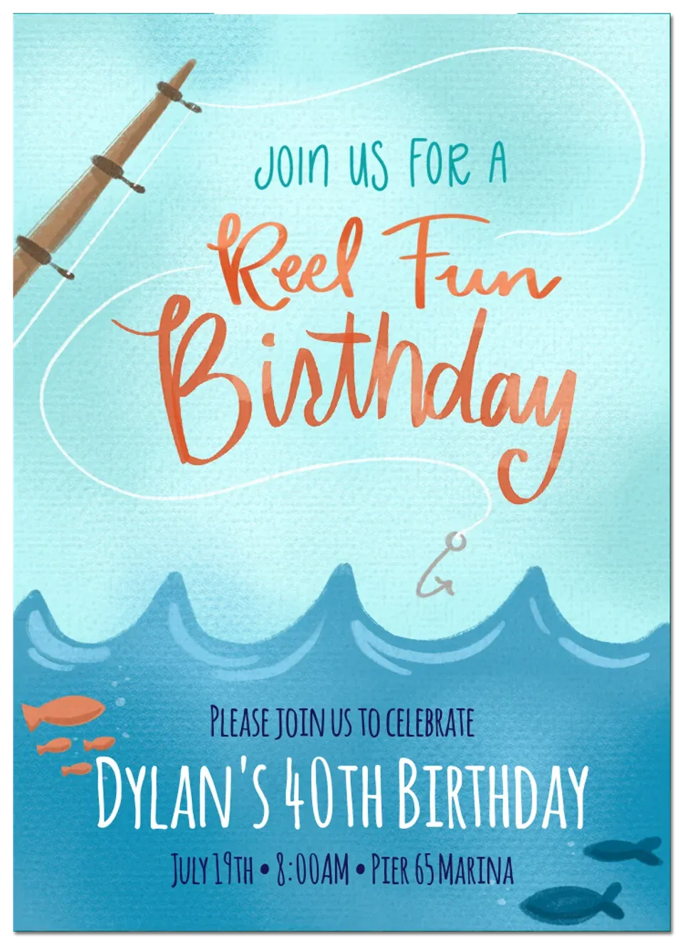 Fishing Trip Birthday card