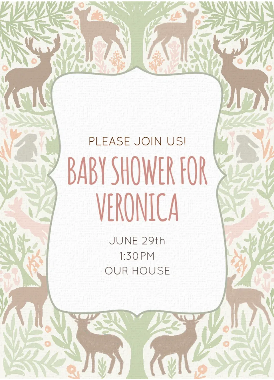 Vibrant Woodland card