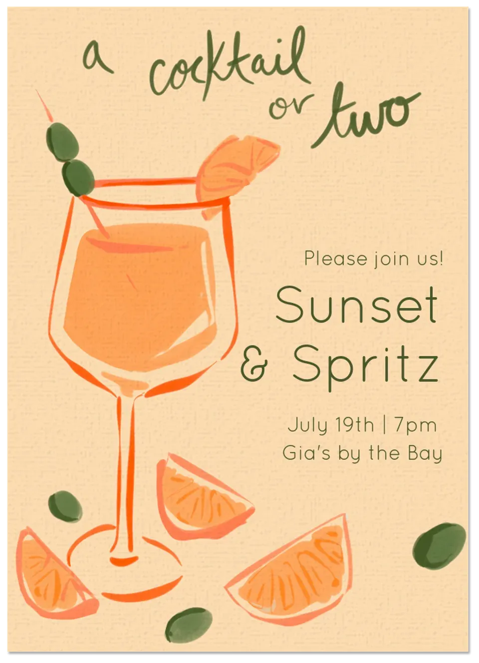 A Cocktail or Two card