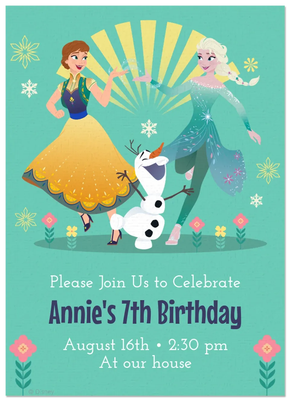 Frozen Summer in Arendelle card