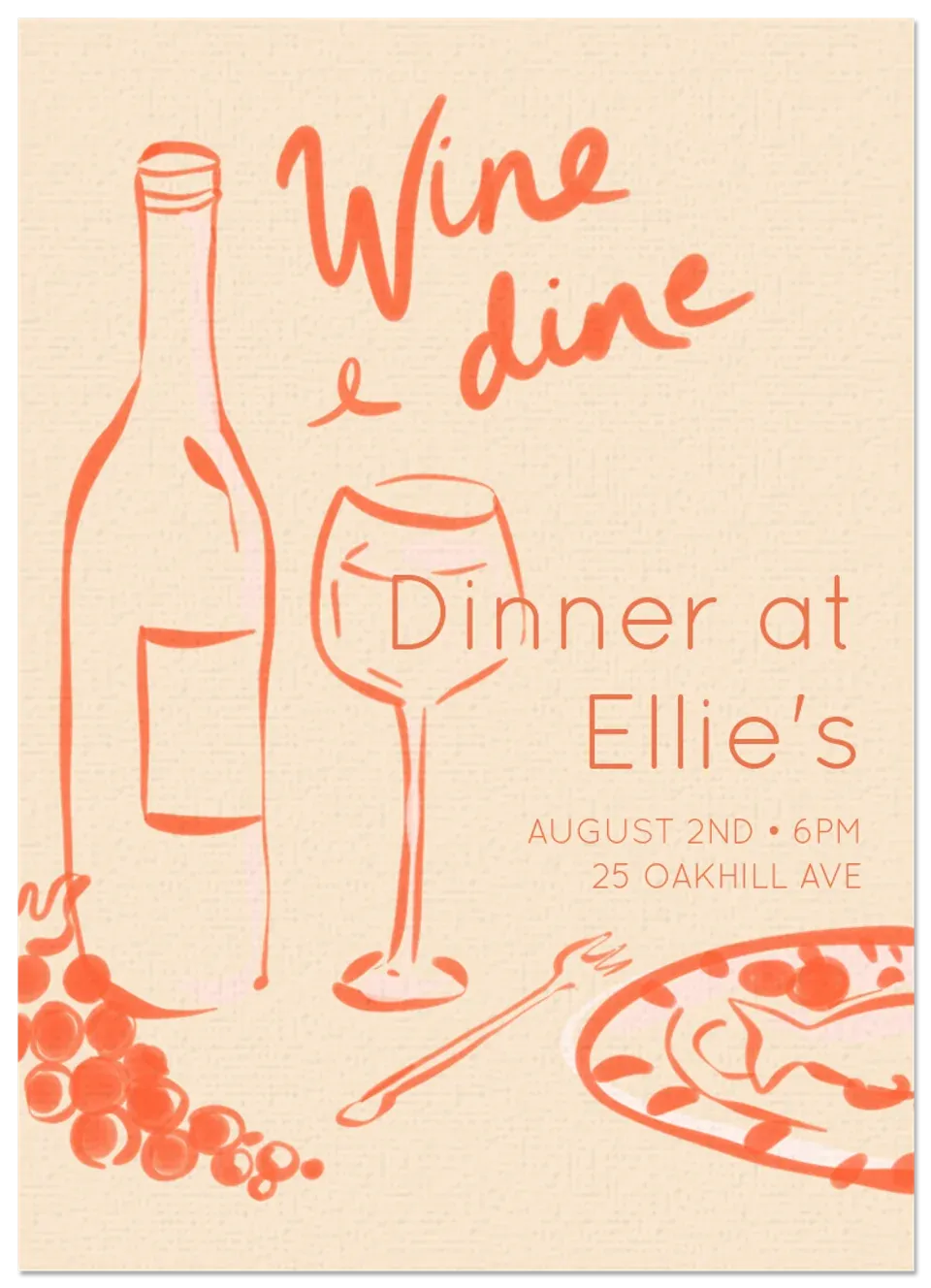 Inky Wine & Dine card