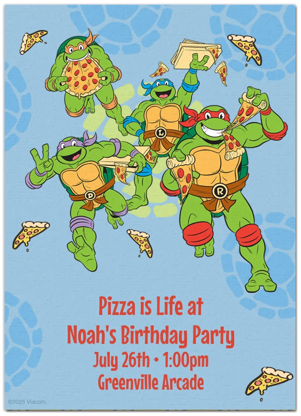 TMNT | Pizza card
