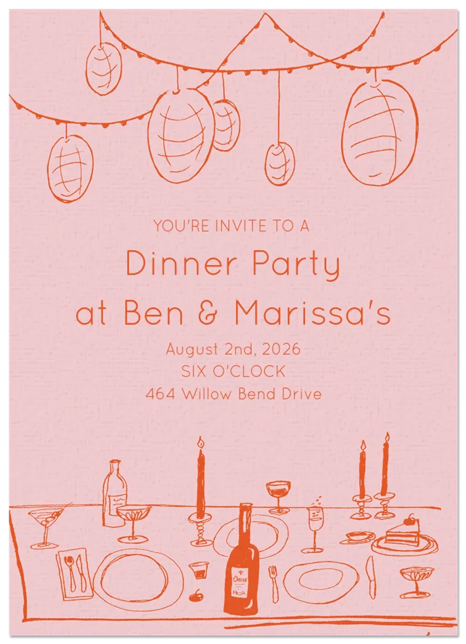 Backyard Nuptials Sketch card