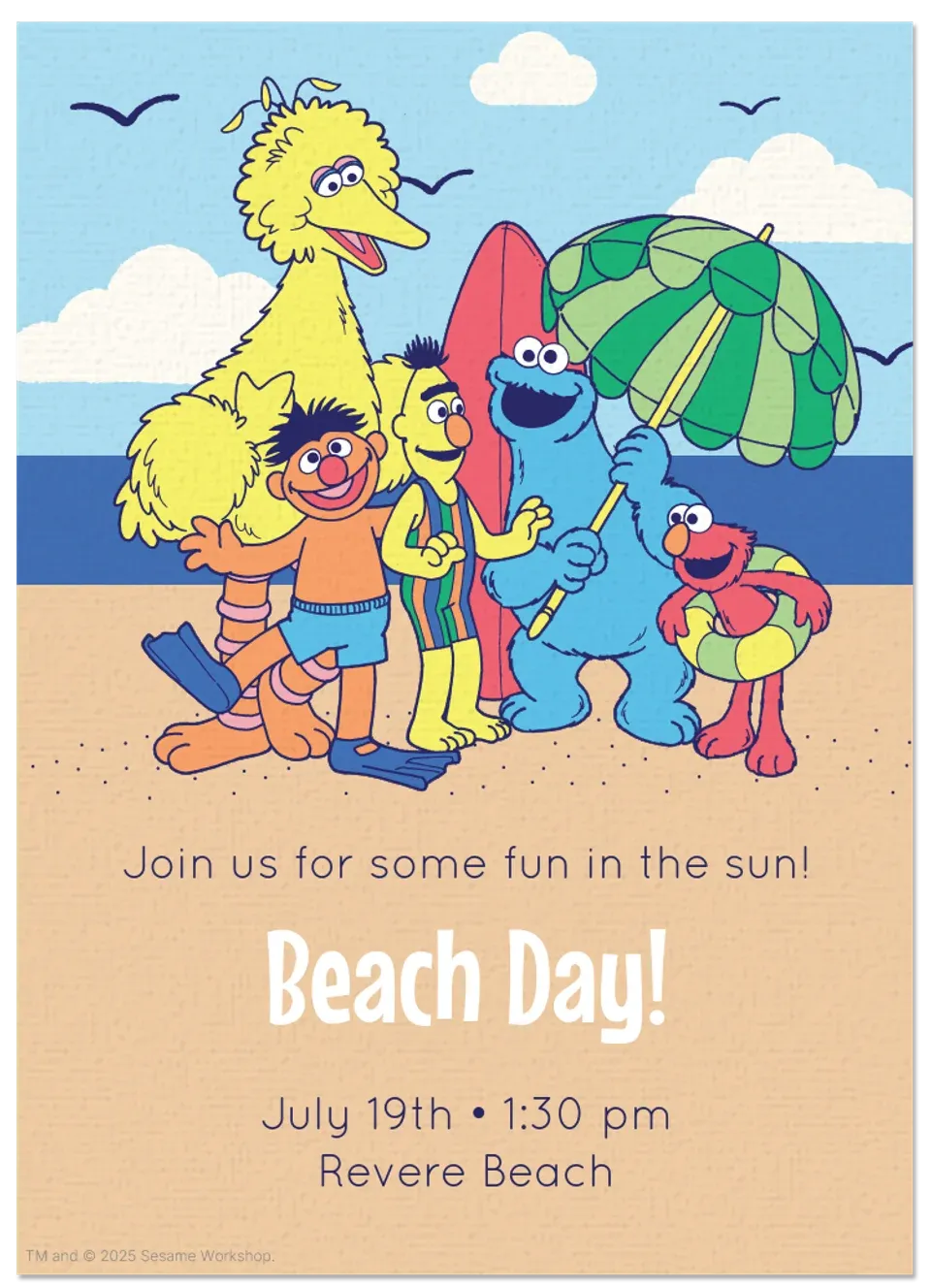 Sesame | Beach Day card