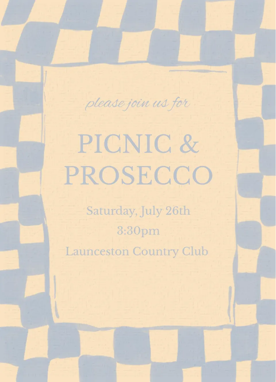 Simple Tablecloth card