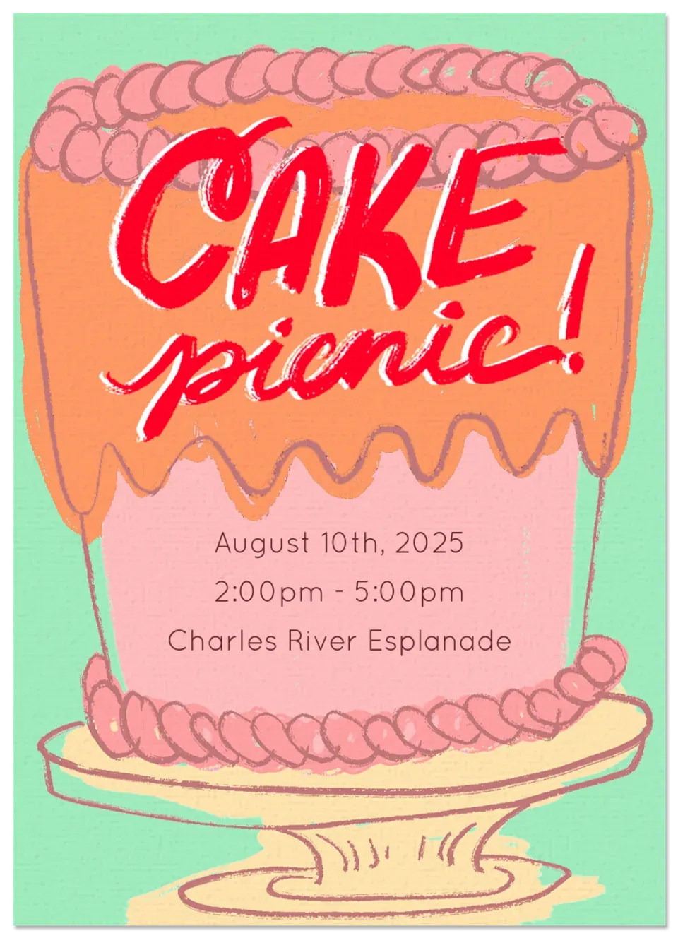 Cake Picnic card