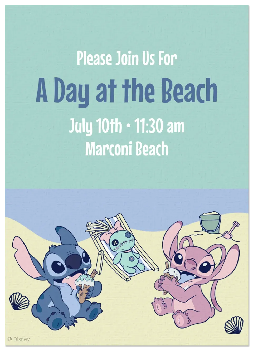 Lilo & Stitch | Beach Days card