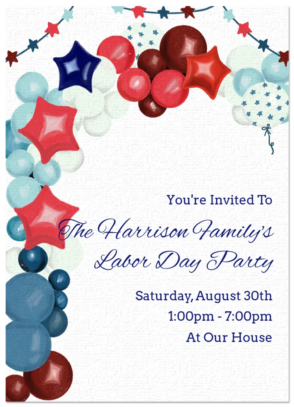 Patriotic Balloons card