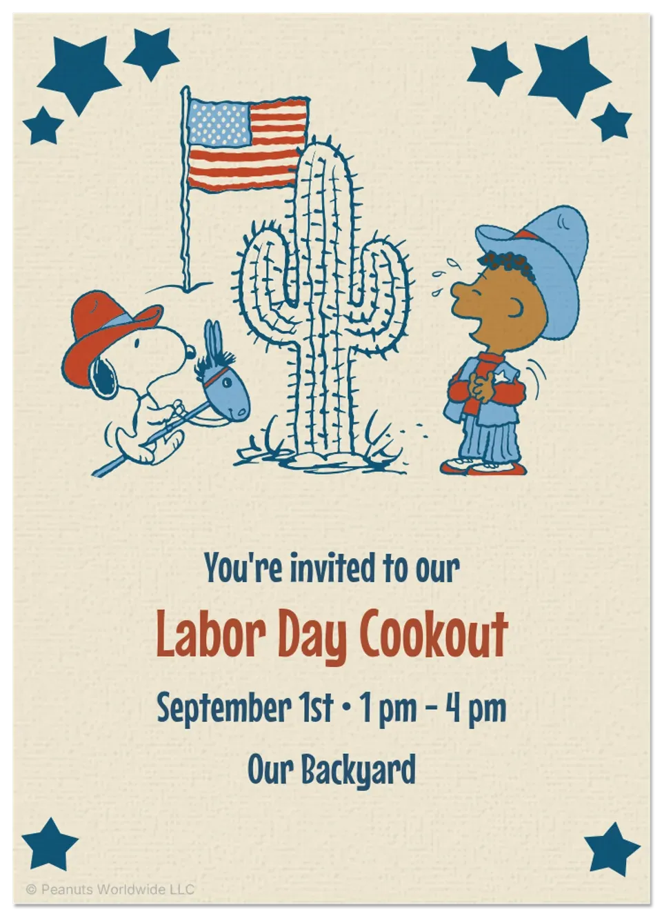 Peanuts | Americana card