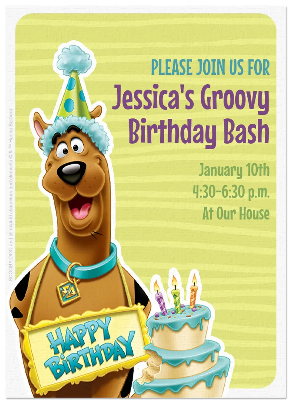 Scooby-Doo Birthday card