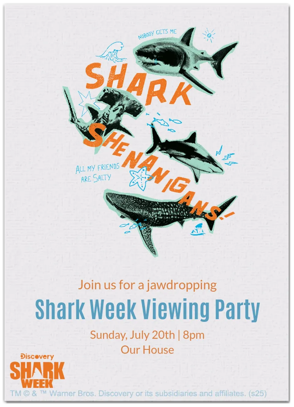 Shark Week Shenanigans card