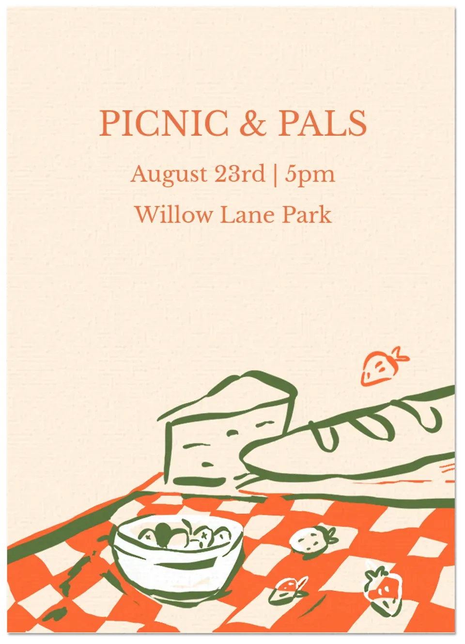 Inky Picnic card