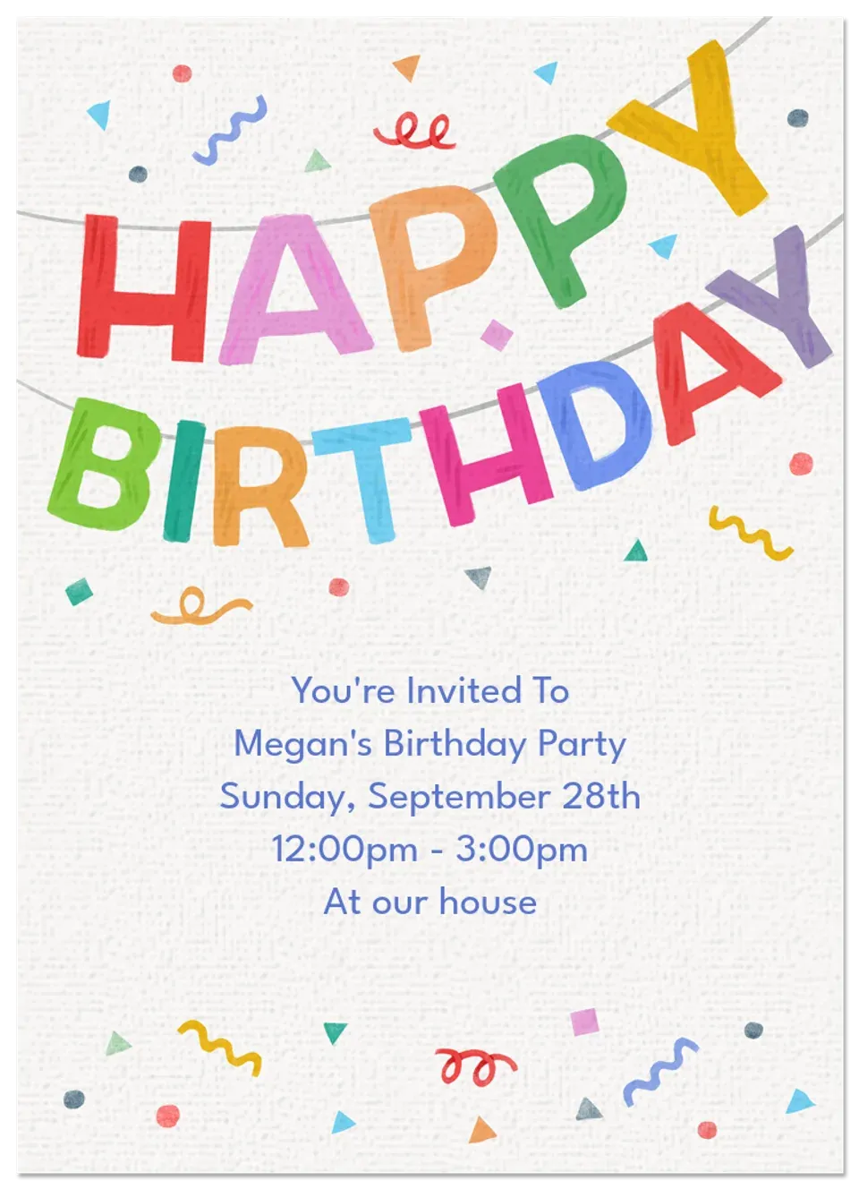 Birthday Banner card