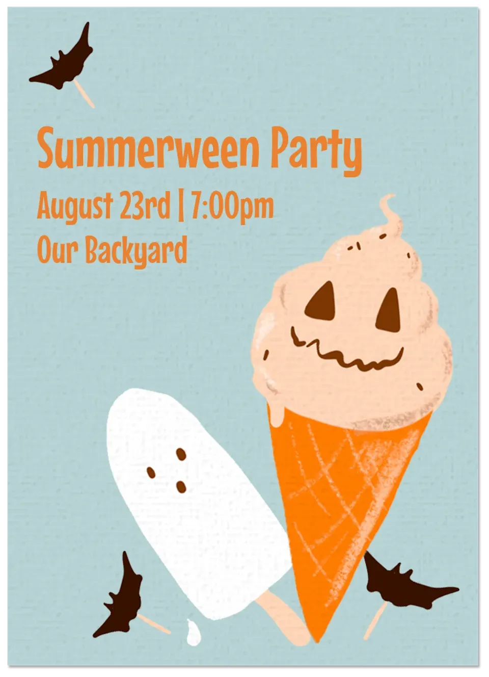Summerween Party card