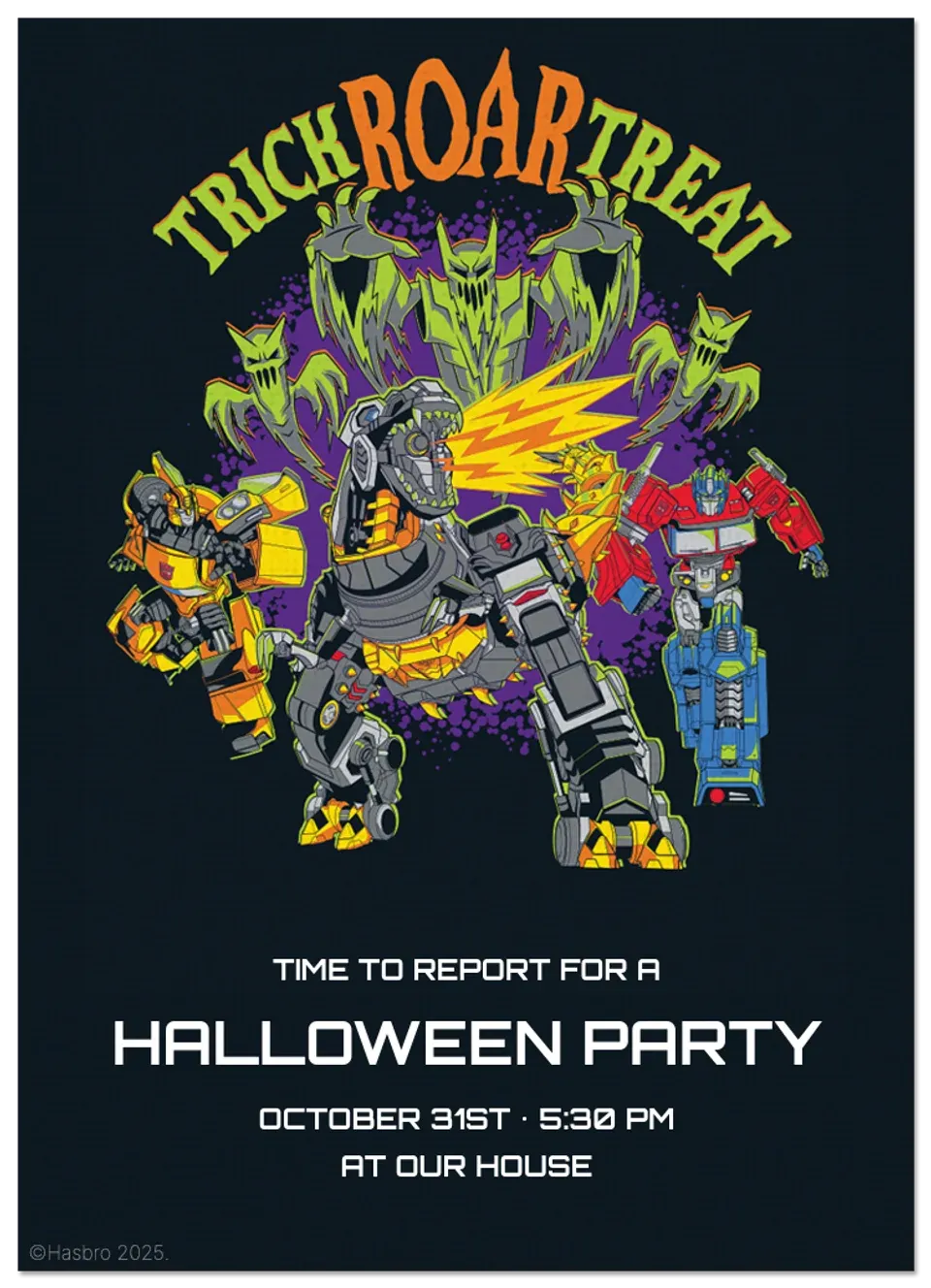 Transformers | Halloween card