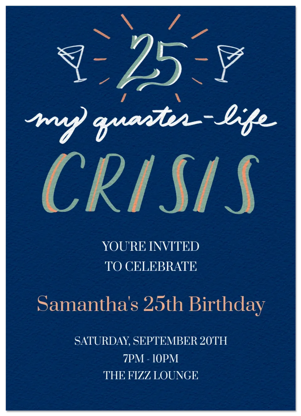 Quarter-Life Crisis card