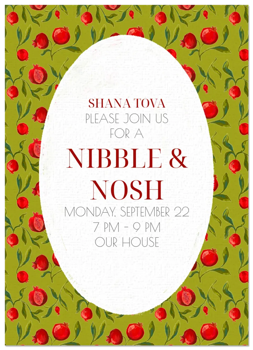 Shana Tova Pomegranate card