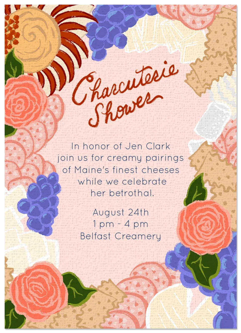 Charcuterie Shower card