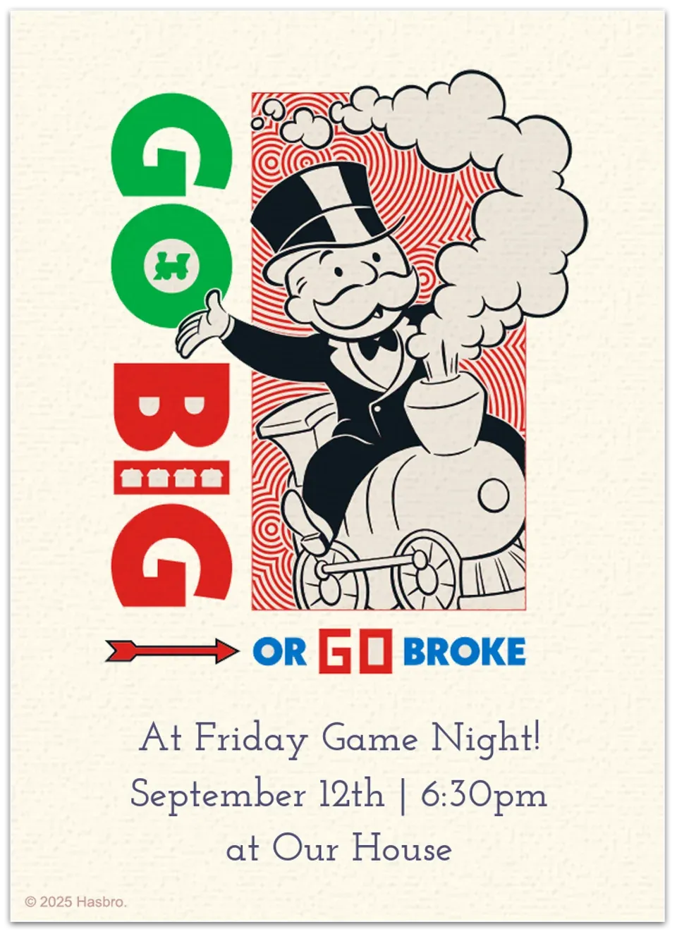 Monopoly Iconic card