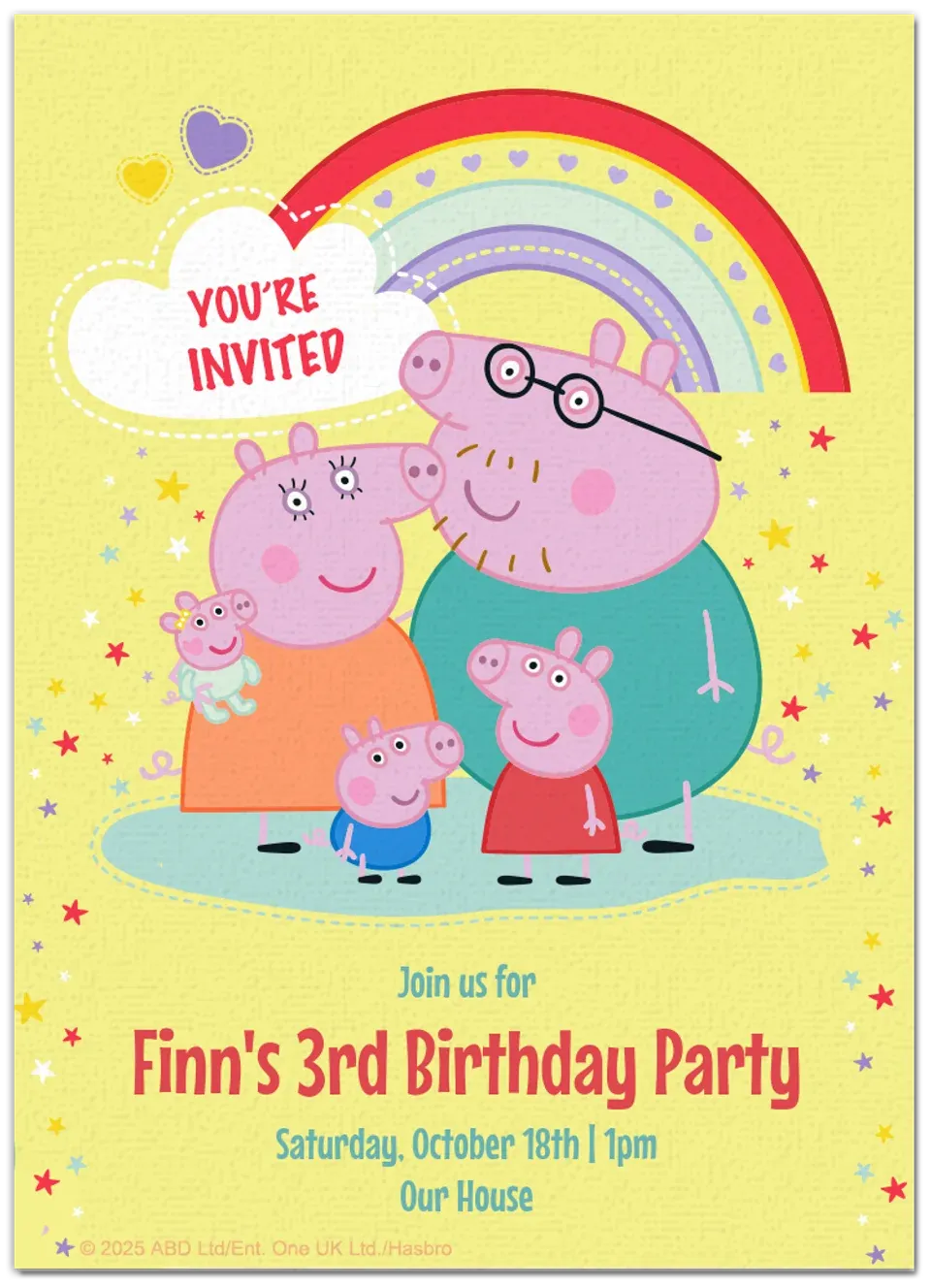 Peppa Pig | Family card