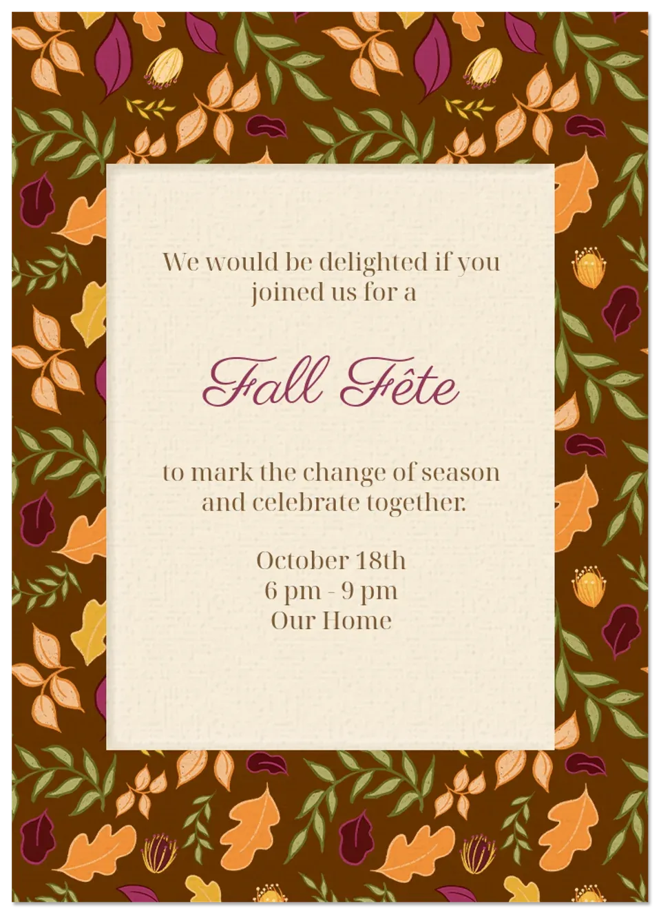 Leaf Here Leaf There card