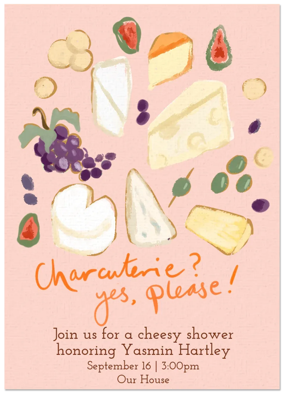 Cheesy Shower card