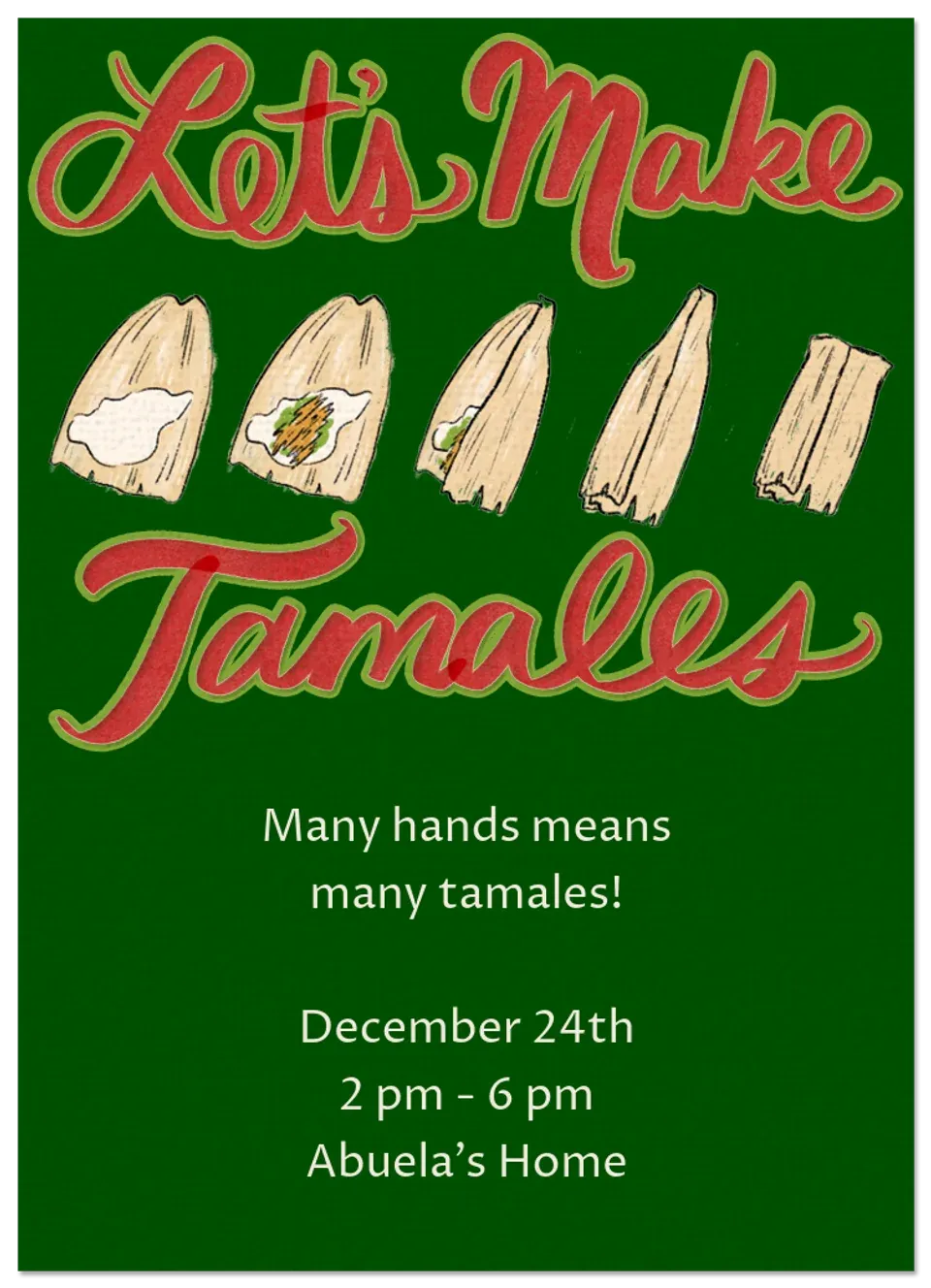 Holiday Tamale card
