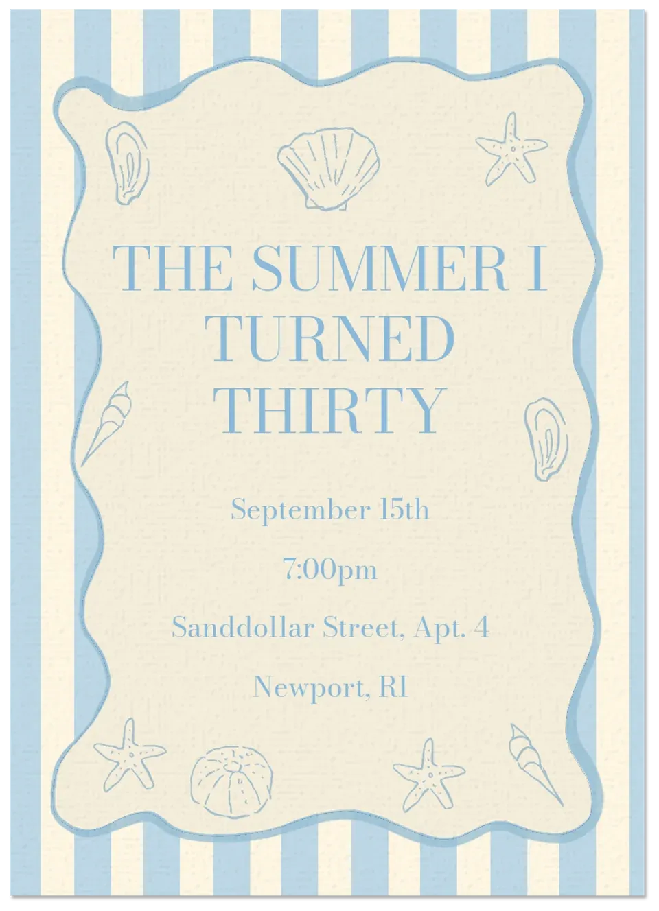 The Summer I... card