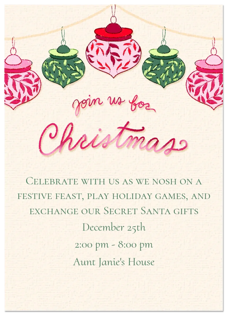 Floral Ornaments card