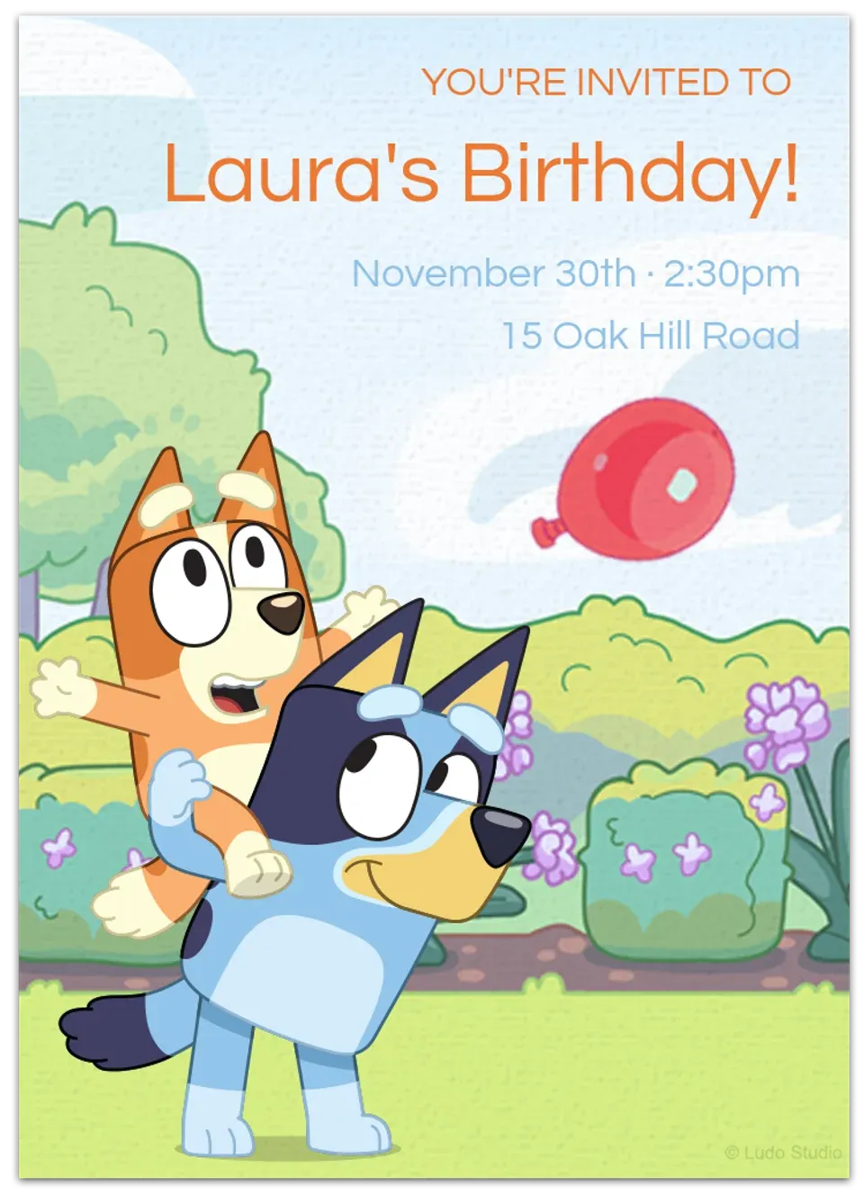 Bluey | Bluey & Bingo card