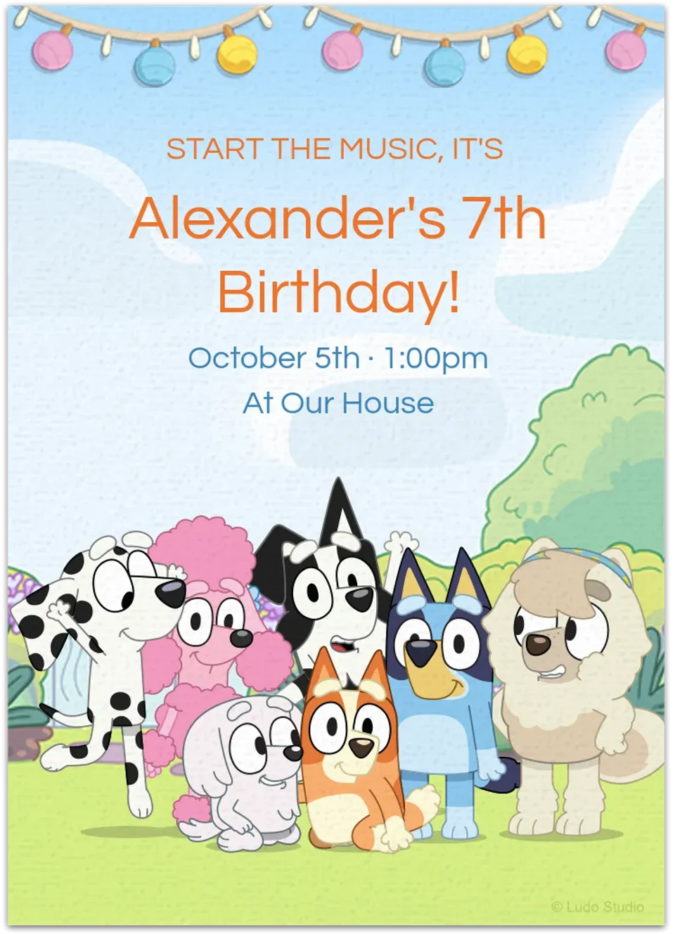 Bluey | Friends card