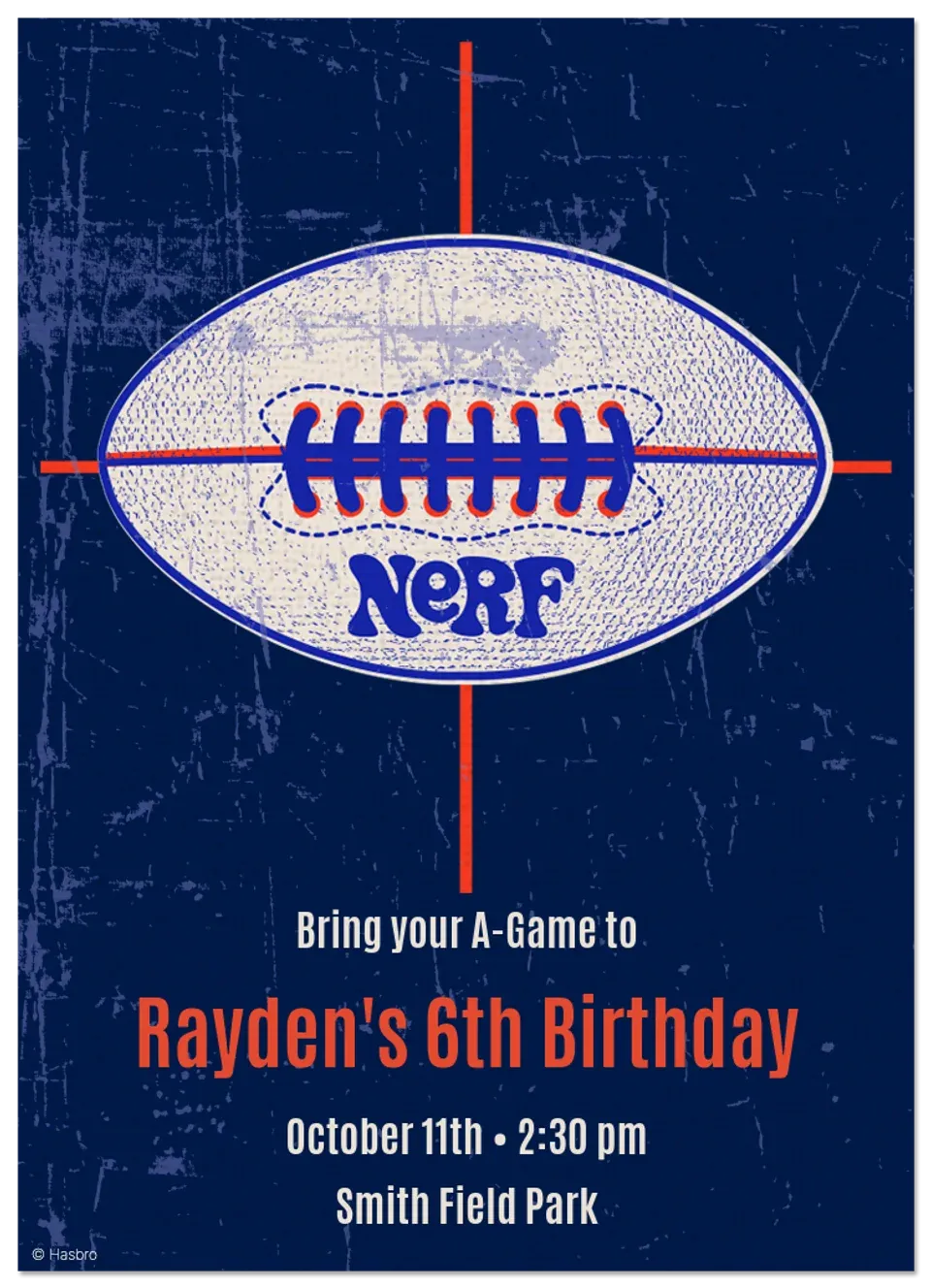 Nerf | Football card